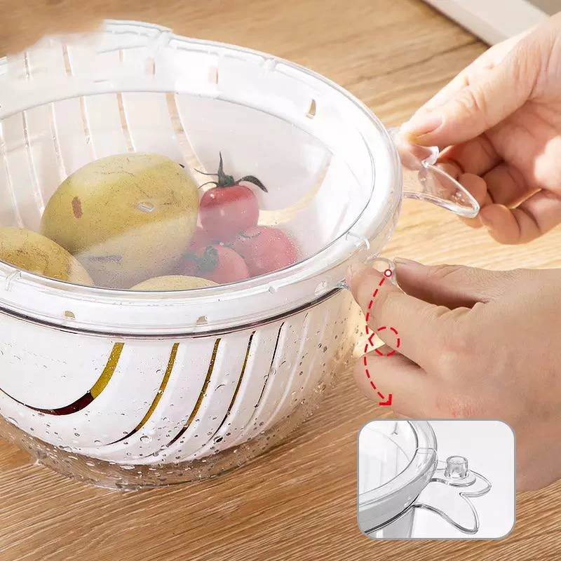 مصفاة خضروات بلاستيك - متعددة الألوان